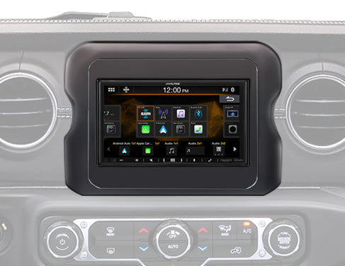Alpine i407-WRA-JL 6.95" Digital Media Receiver - Jeep Wrangler JL 18-23 Alpine