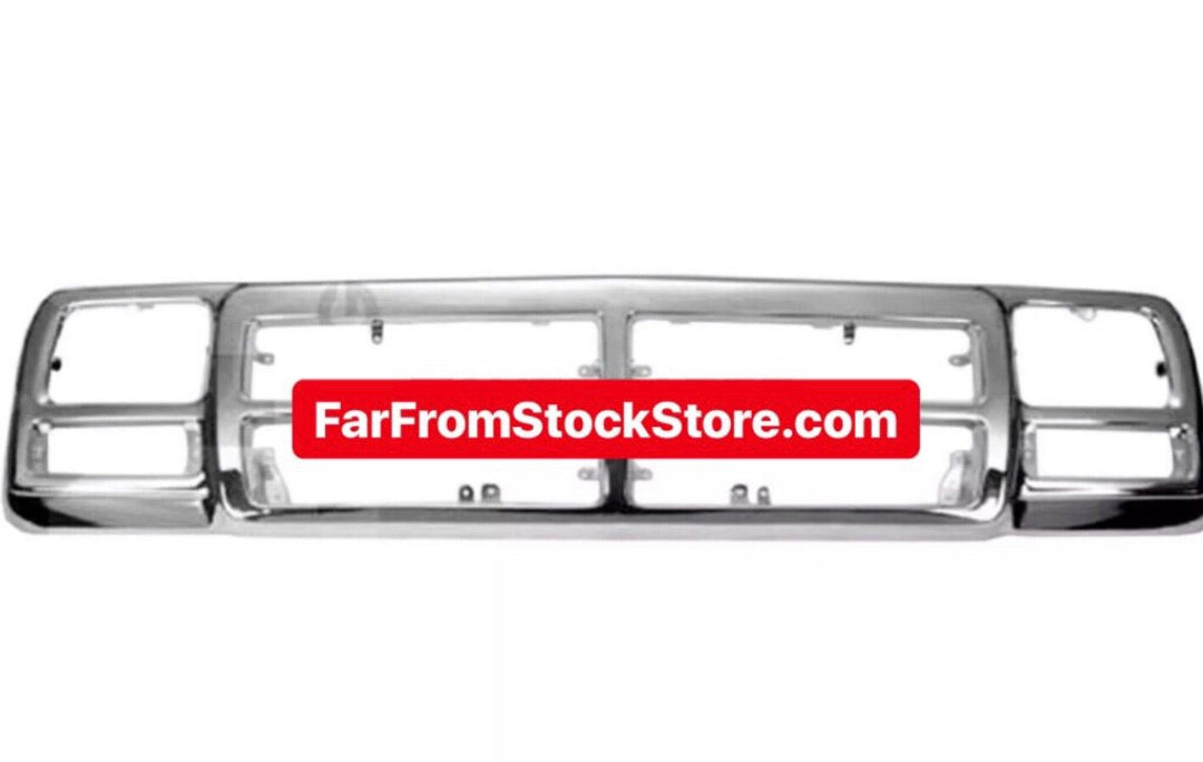 Chrome Replacement Grille 1991-1993 Dodge Truck D/W150-250-350 & Ramcharger FarFromStock
