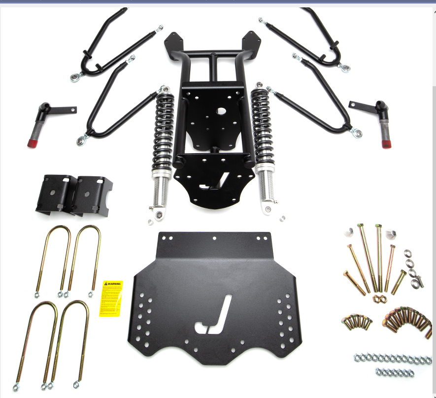 Jake's Economy Long Travel Adjustable Height Lift Kit 2009+ EZGO Kawasaki Gas