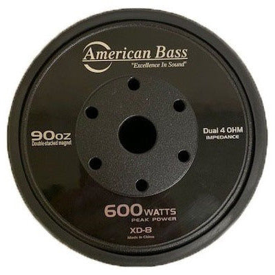 American Bass XD-8 8" 300W RMS Subwoofer DVC 4-Ohm