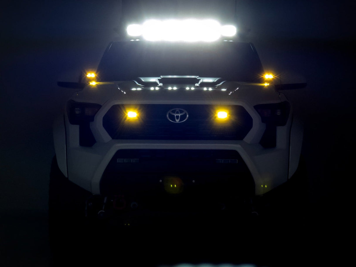 Rough Country Black Series 3x1.75 Inch LED Slim Fog Light Pair