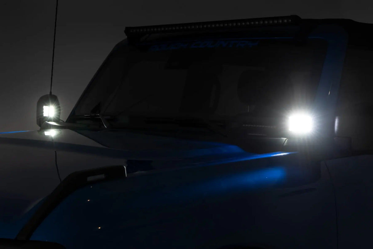 Rough Country LED Ditch Light Kit Ford Bronco 4WD 2021-2026 71046