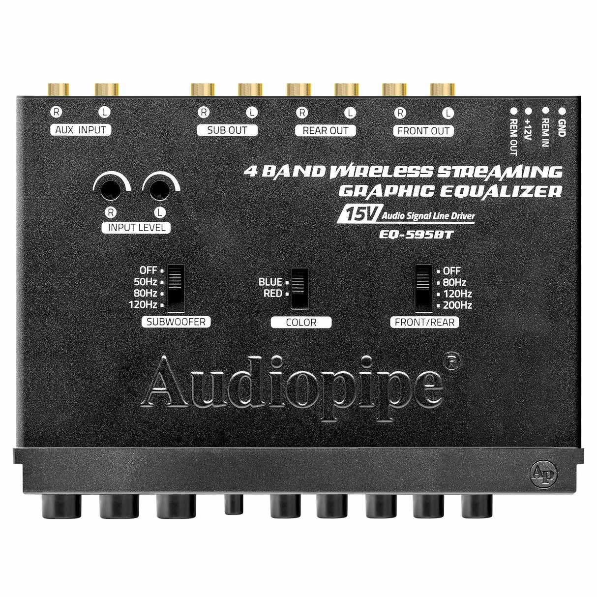 Audiopipe EQ-595BT 4 Band Wireless Streaming Graphic Equalizer