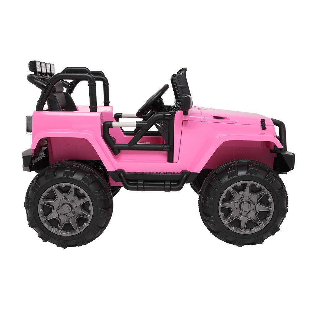 Interactive 12V Pink Ride On Car for Kids with Music and Remote Control