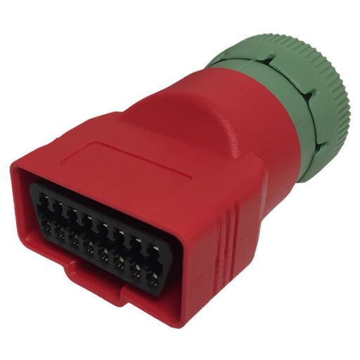2017+ Cummins EFILive Green J1939 Male to OBDII Female Adapter