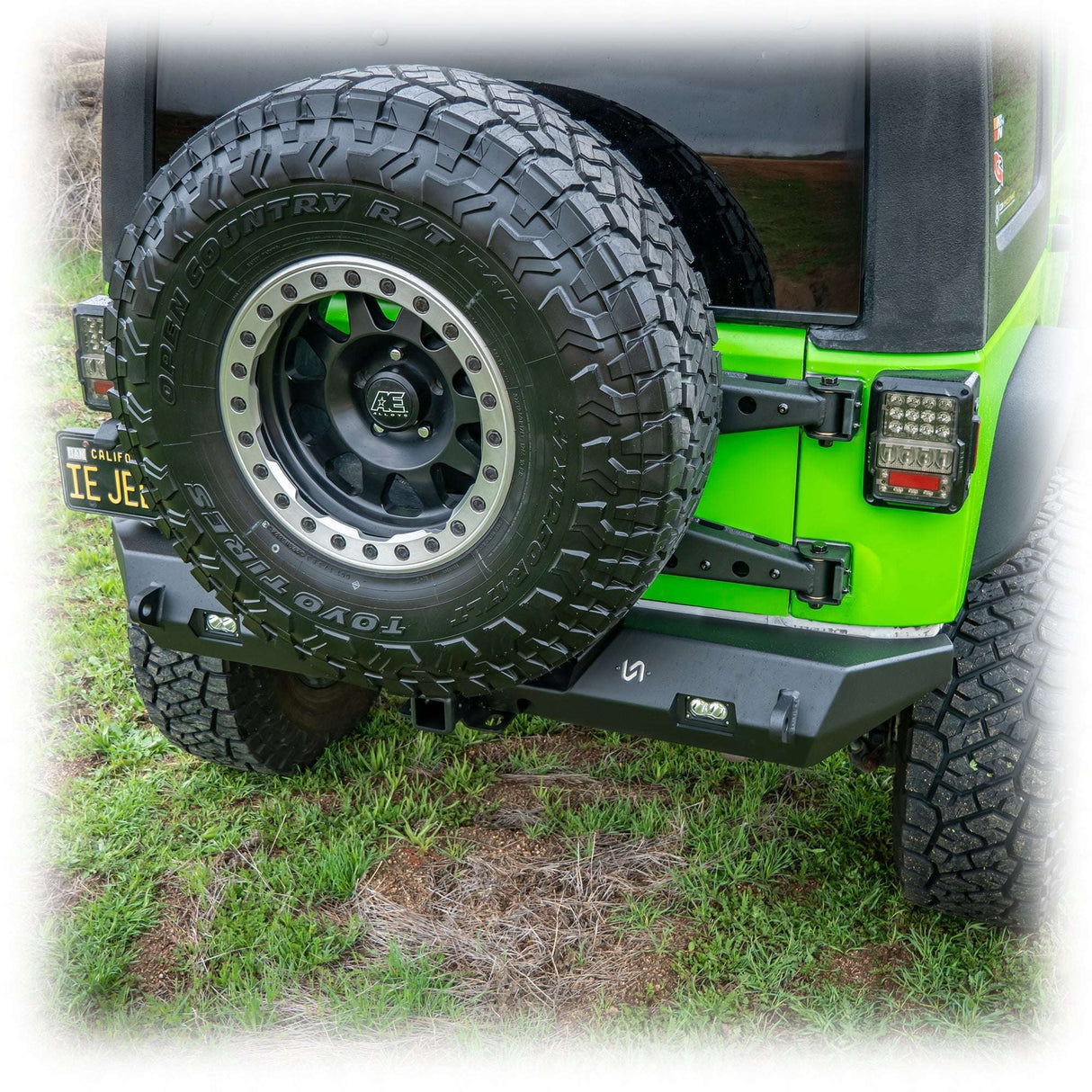 Jeep JK Rear Bumper with LED Pod Lights & Hitch Receiver | 2007–2018 Turn Offroad