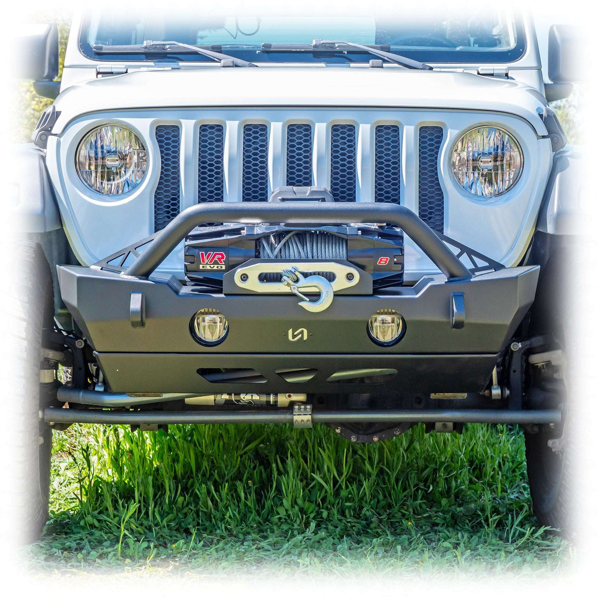 Jeep JK/JL/JT Front Bumper with Welded-On Bull Bar & Skid Plate | 2007–2025 Turn Offroad