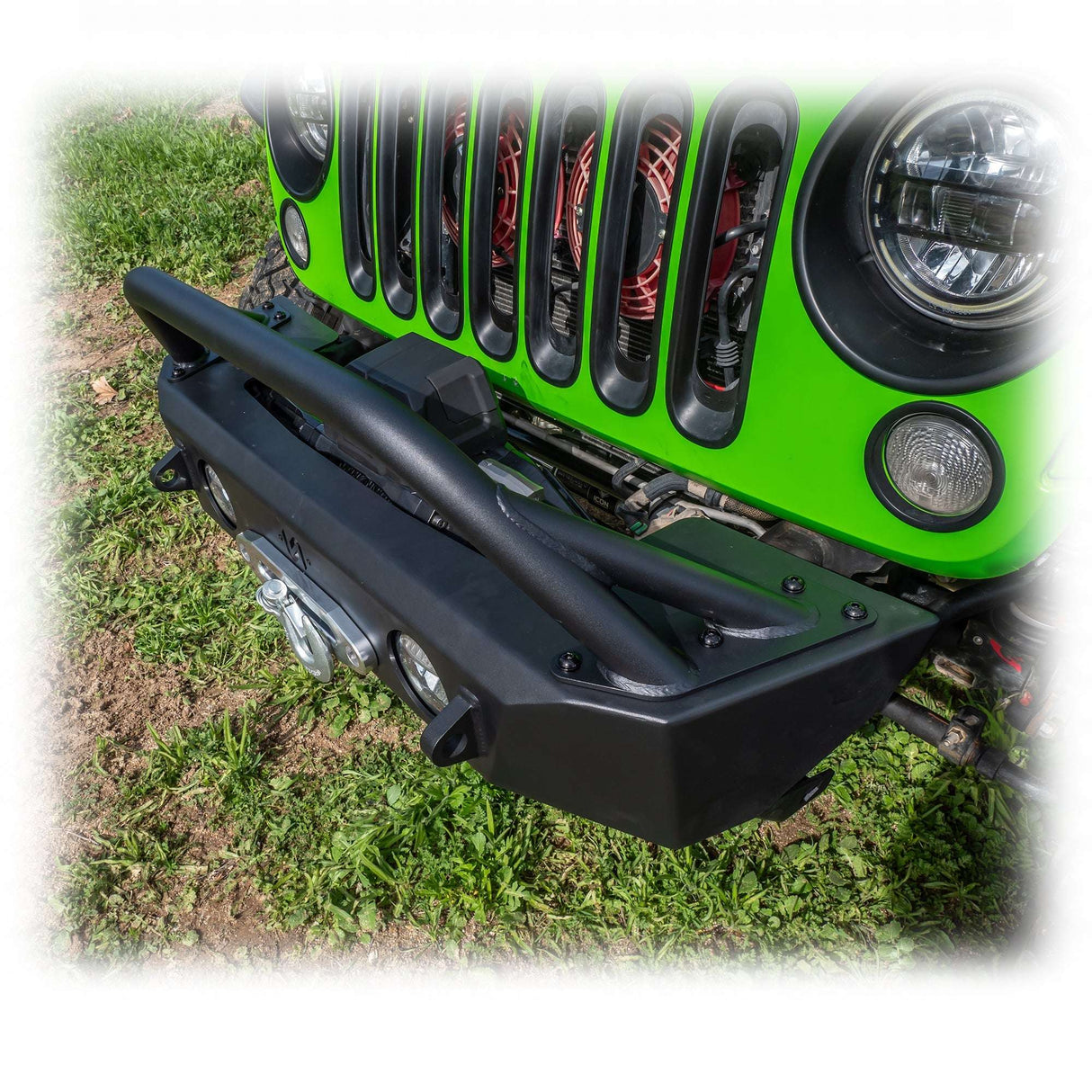 Jeep JK/JL/JT Front Bumper with Skid Plate & Recessed Winch Mount | 2007–2025 Turn Offroad