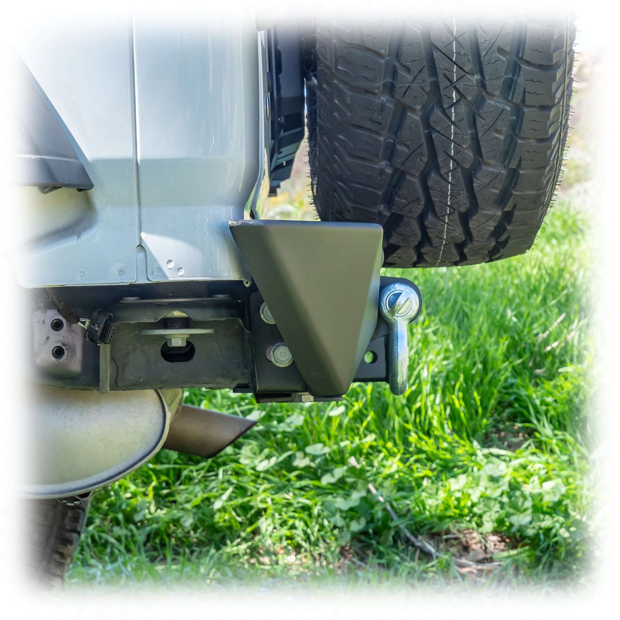Jeep JL Rear Bumper with LED Pod Lights & Hitch Receiver – Minimalist | 2018–2025 Turn Offroad