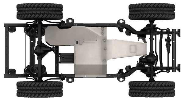 Jeep JK 2 Door Skid Plate Kit 2007-2018