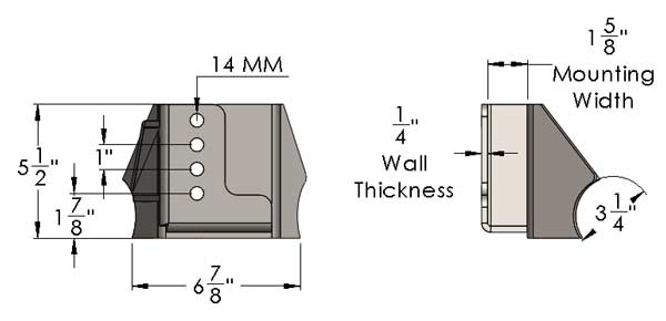 Jeep JK Rear Track Bar Bracket