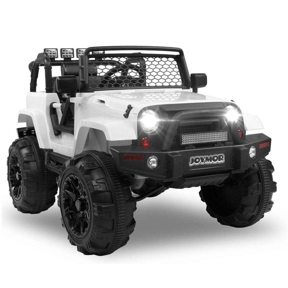 JOYMOR 12V Kids Ride on Truck with Remote Control, Spring Suspension, Music, and Horn