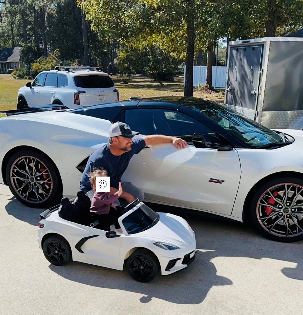 Corvette Ride On Car 2 Seater 24 Volt W/Magic Cars® Wireless Parental Control