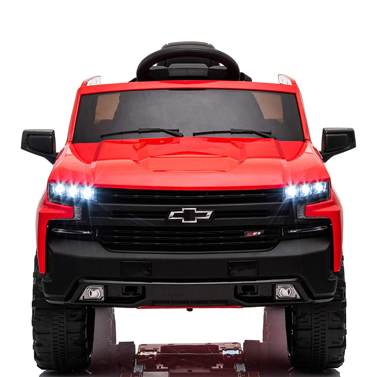 Kimbosmart Kids 12V Chevrolet Silverado Truck Ride-On with Remote Control