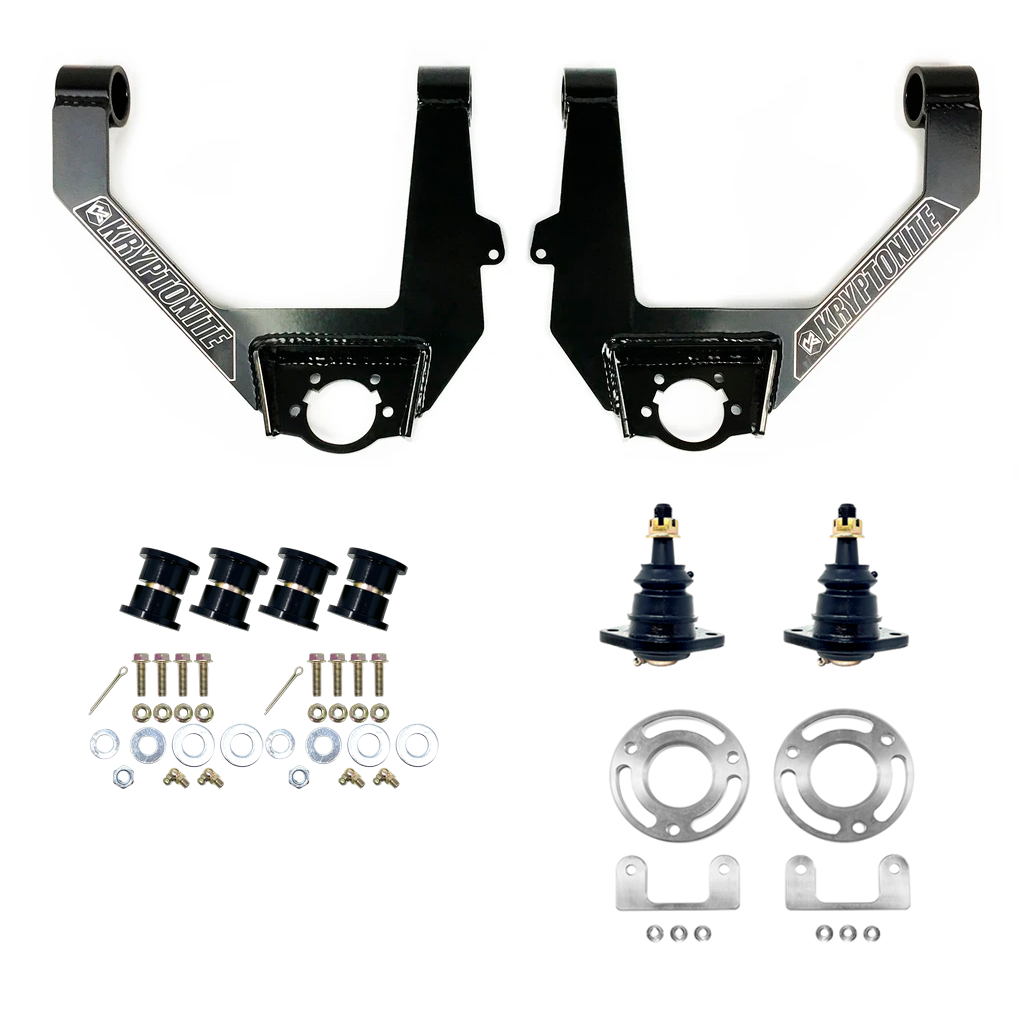 KRYPTONITE STAGE 2 LEVELING KIT FOR 2007–2018 1/2 TON 6-LUG CHEVY/GMC TRUCKS