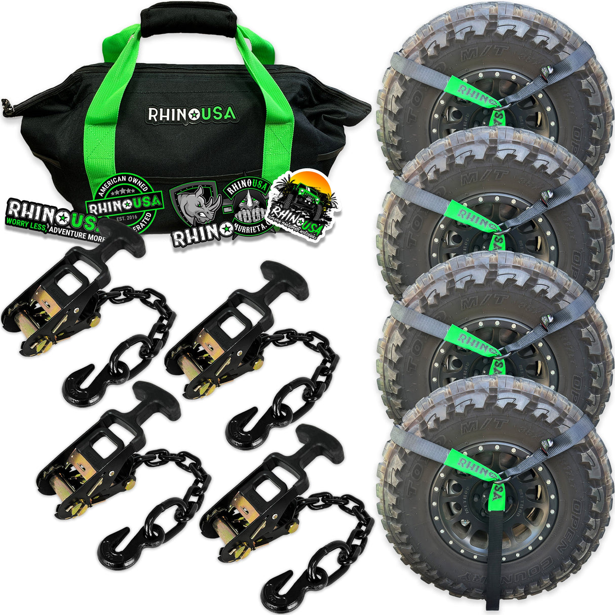 Car Tie-Down Lasso Straps (J-Hooks)