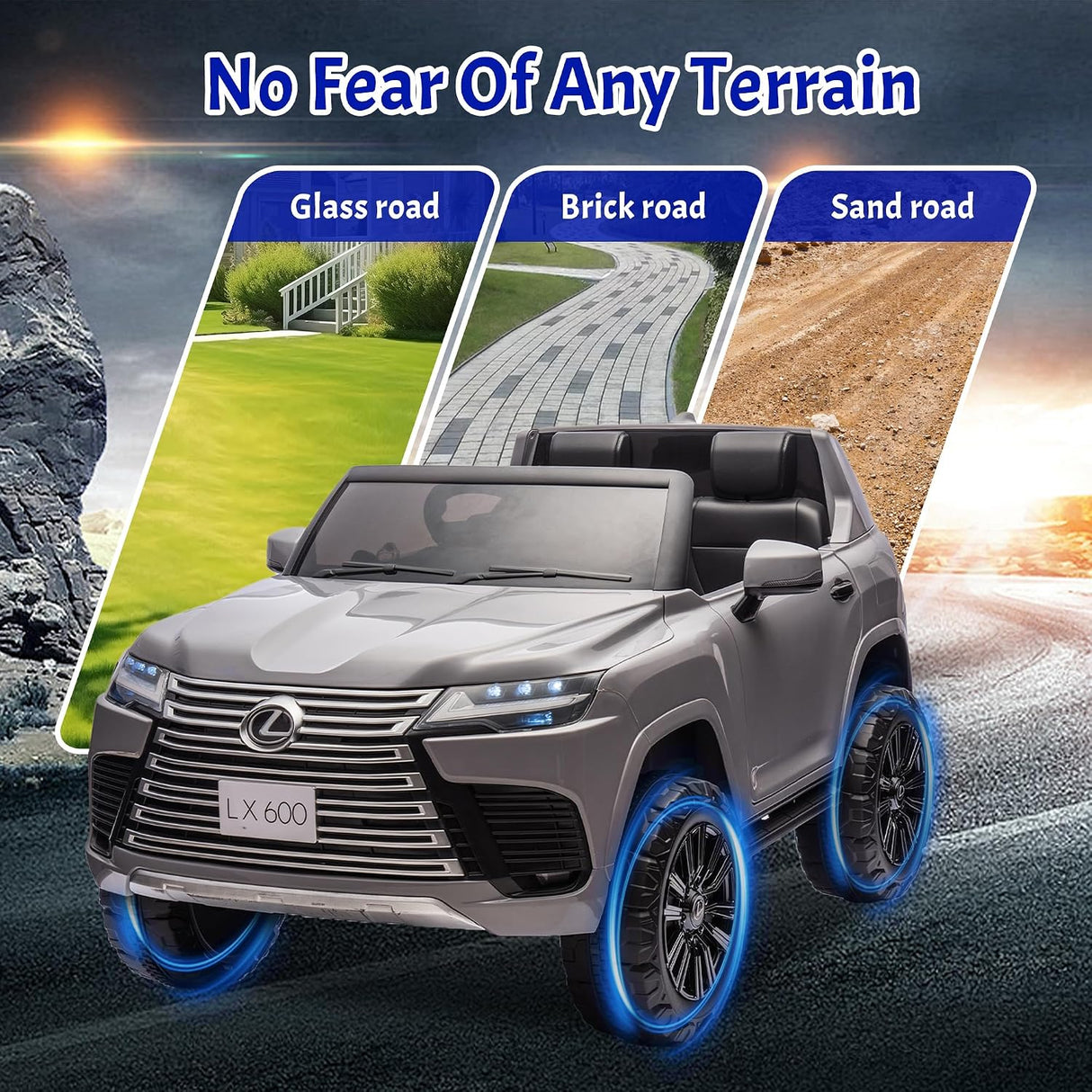 Lexus 2 Seater Ride On Car For Children W/Magic Cars® Parental Control MagicCars