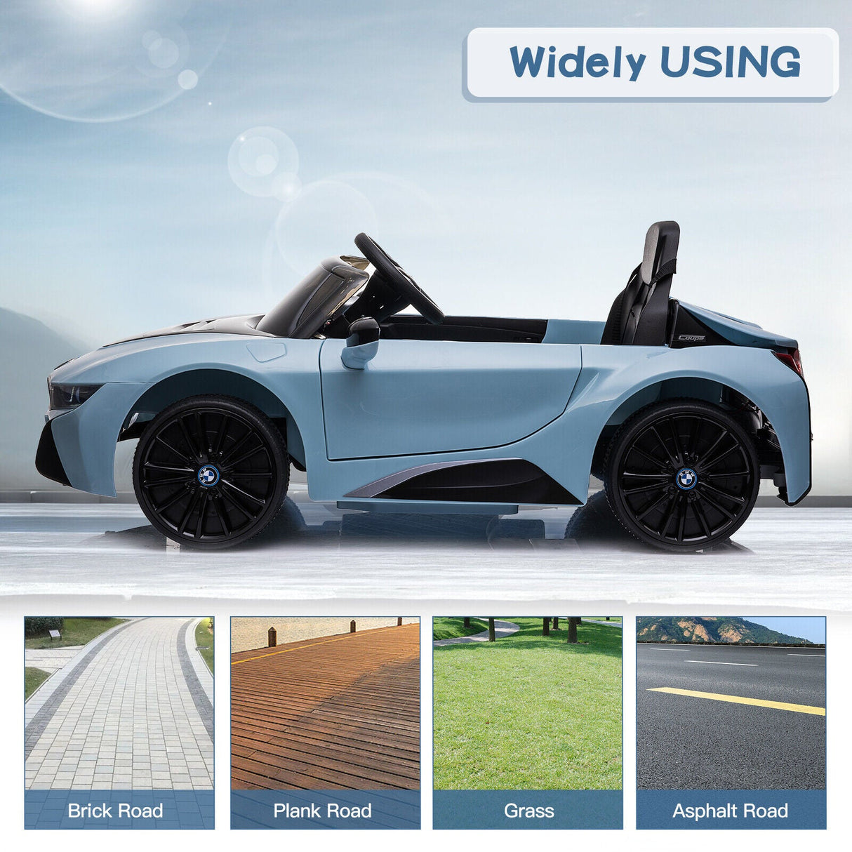 Licensed Bentley Style Electric Ride-On Car for Kids with Remote Control, LED Lights, and MP3 Player