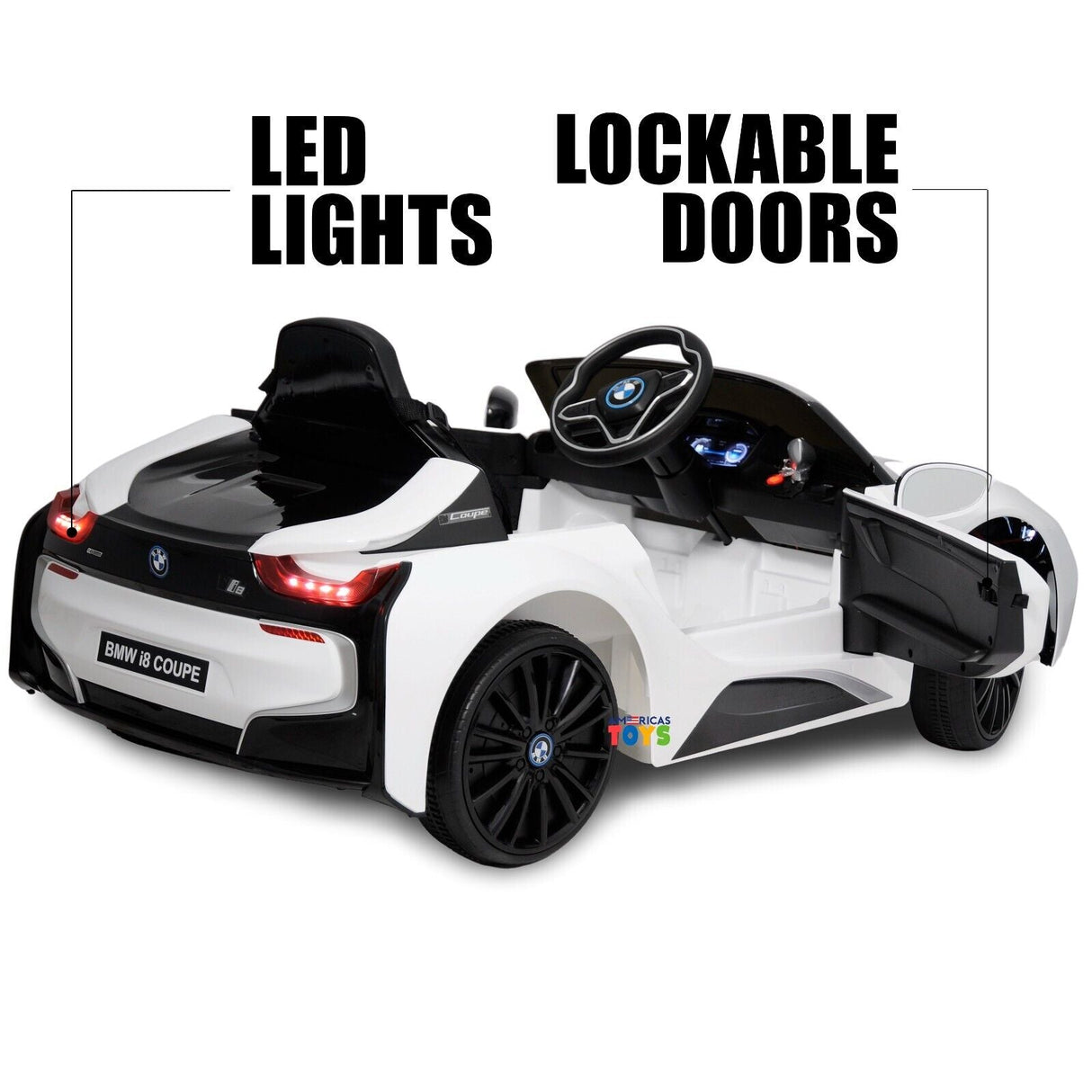 Licensed BMW 12V RC Ride-On Coupe for Kids with MP3 Player - Available in Multiple Colors