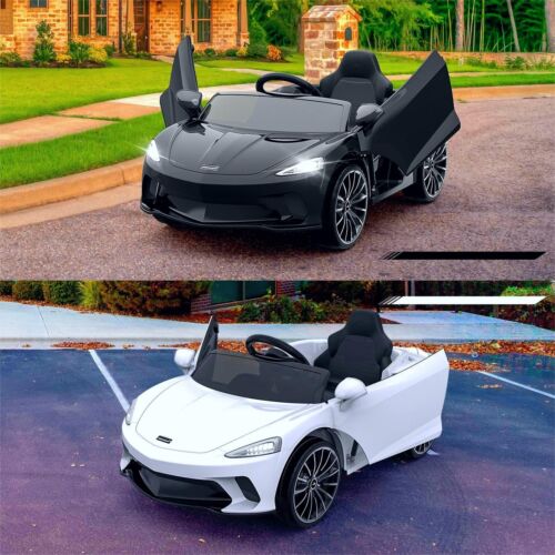 Licensed Electric Ride-On Toy Car for Kids with Remote Control and LED Headlights