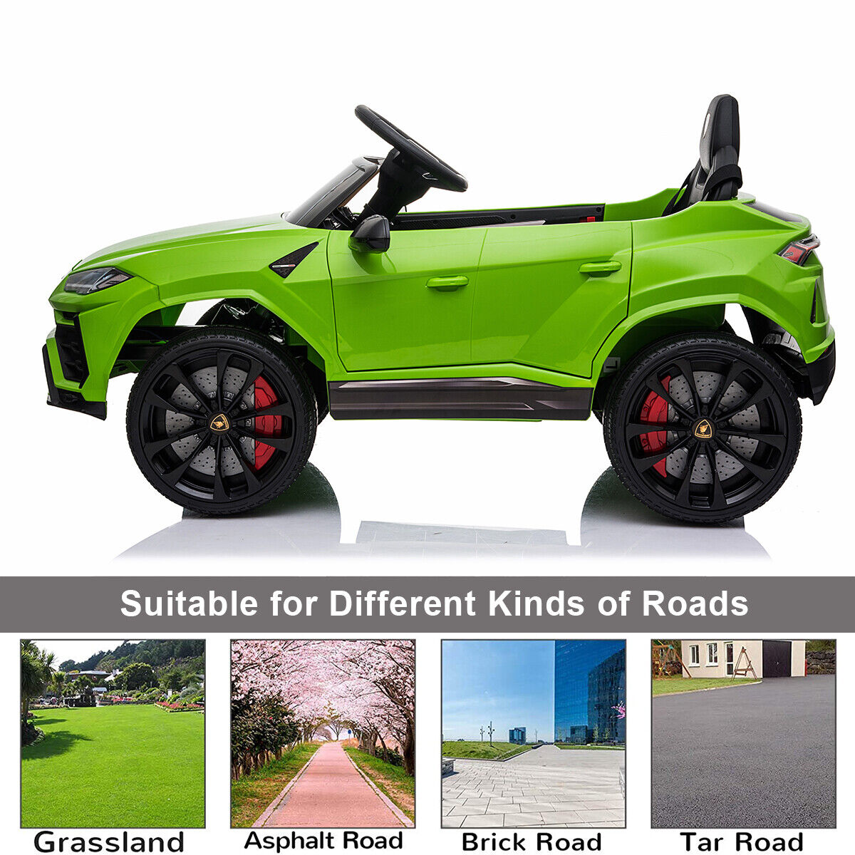 Licensed Lamborghini 12V Ride On Car with Remote Control and LED Headlights