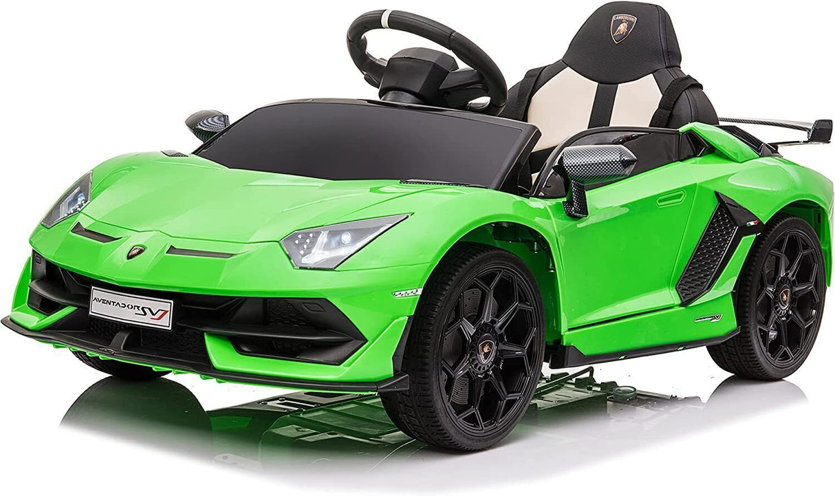 Licensed Lamborghini Kids Electric Ride On Car with Hydraulic Door - 12V Toy for Kids