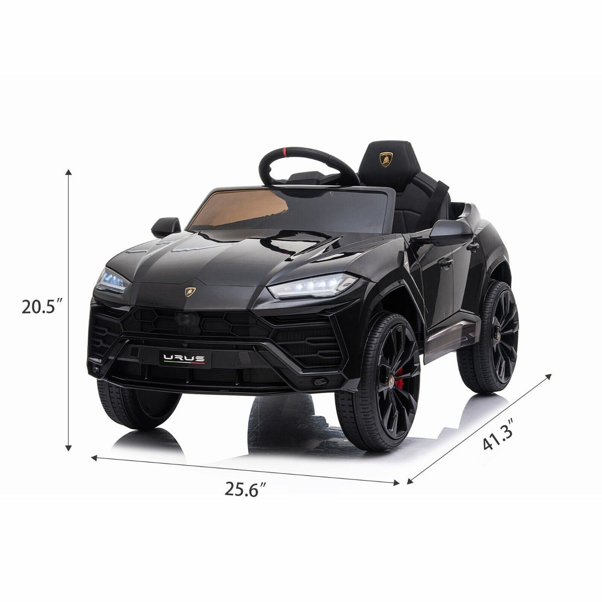 Licensed Lamborghini Urus SUV Ride-On Car for Kids with Remote Control and MP3 Player - 12V