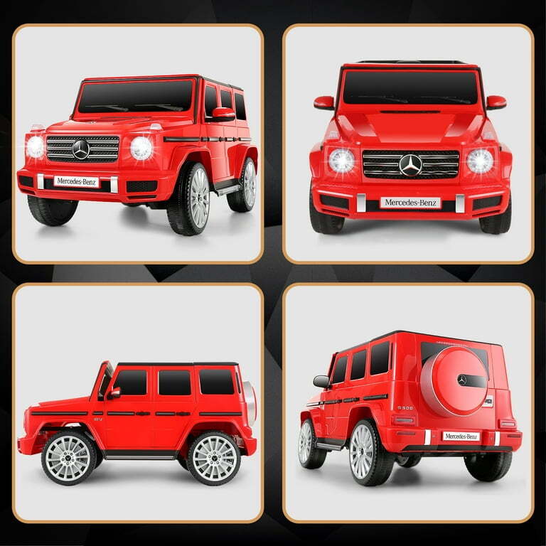 Licensed Mercedes-Benz 4-Wheel Ride-On Car for Kids with Remote Control and LED Lights