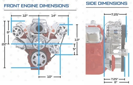 GM LS Compatible 376 c.i. Engine and 4L65/70E Automatic Transmission - 530 Horsepower - Standard Edition Builder Series - Natural Pulley Kit - Holley Terminator X EFI System