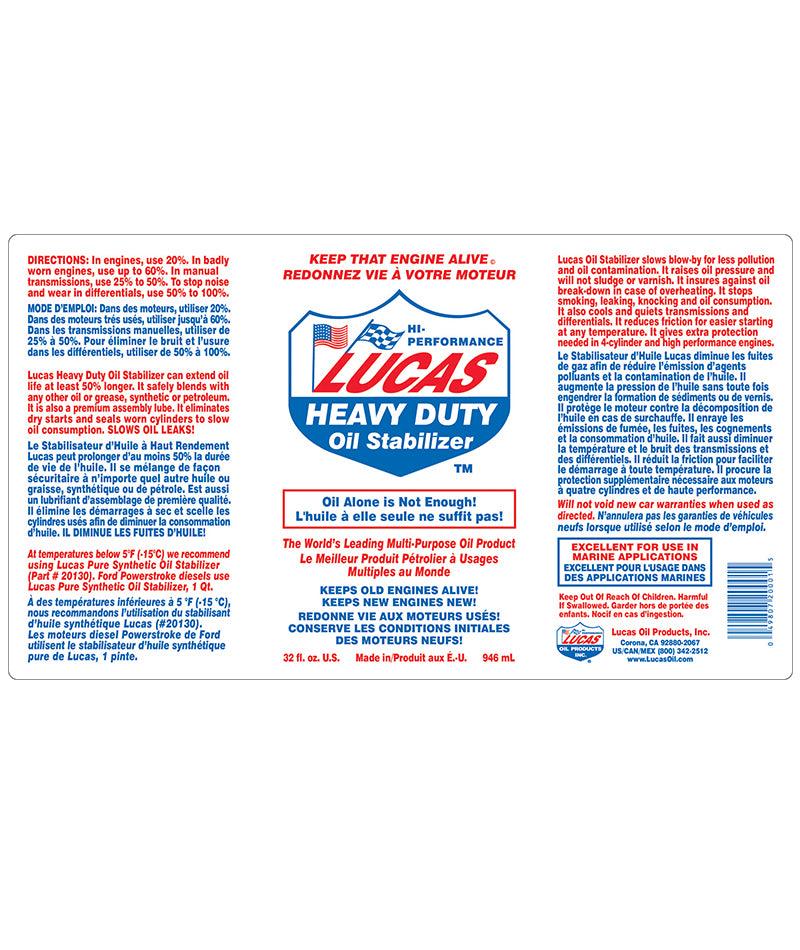Lucas Oil Heavy Duty Oil Stabilizer (20001)
