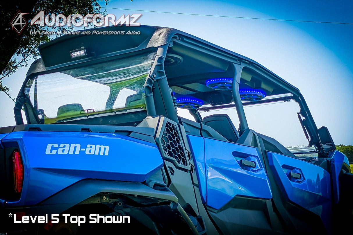 2021+ Can-Am Commander MAX / 2019+ Maverick Sport MAX Stereo Tops (4-Seat) Can-Am