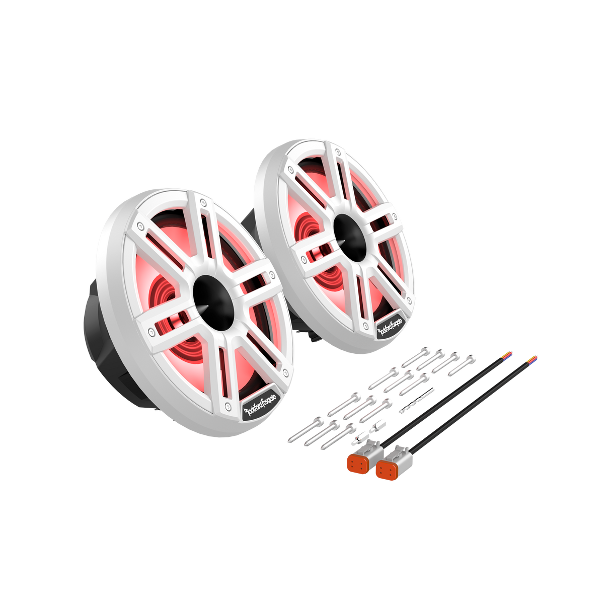 M2 8” Color Optix™ Marine 2-Way Horn Speakers (White)