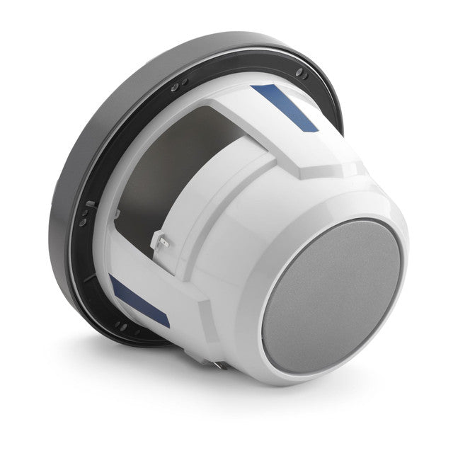 JL Audio M6-770X-S-GmTi 7.7" 250W Marine Coaxial Speakers-Gloss White Sports Grills (Pair) JL Audio