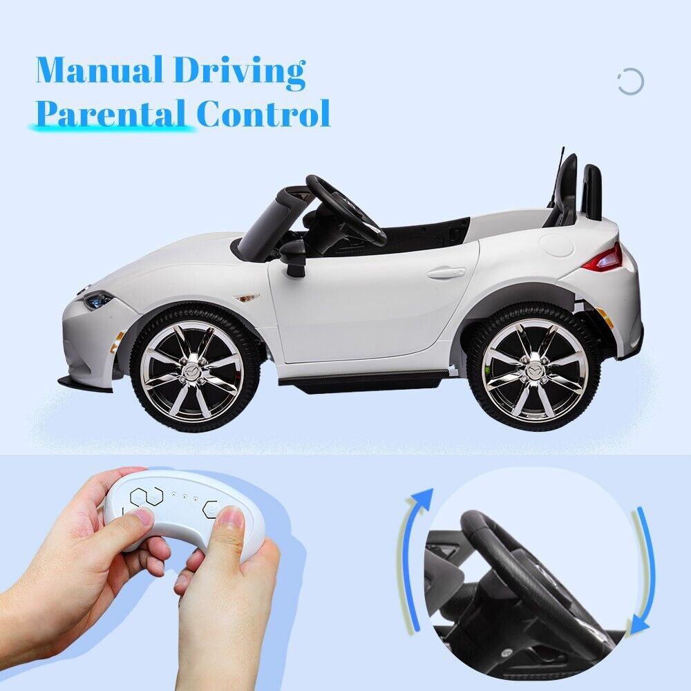 Mazda Licensed 12V Ride-On Car for Kids with Remote Control
