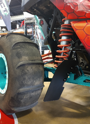 HCR Trailing Arm Mud Flaps for Polaris RZR Turbo S, Pro XP HCR Racing