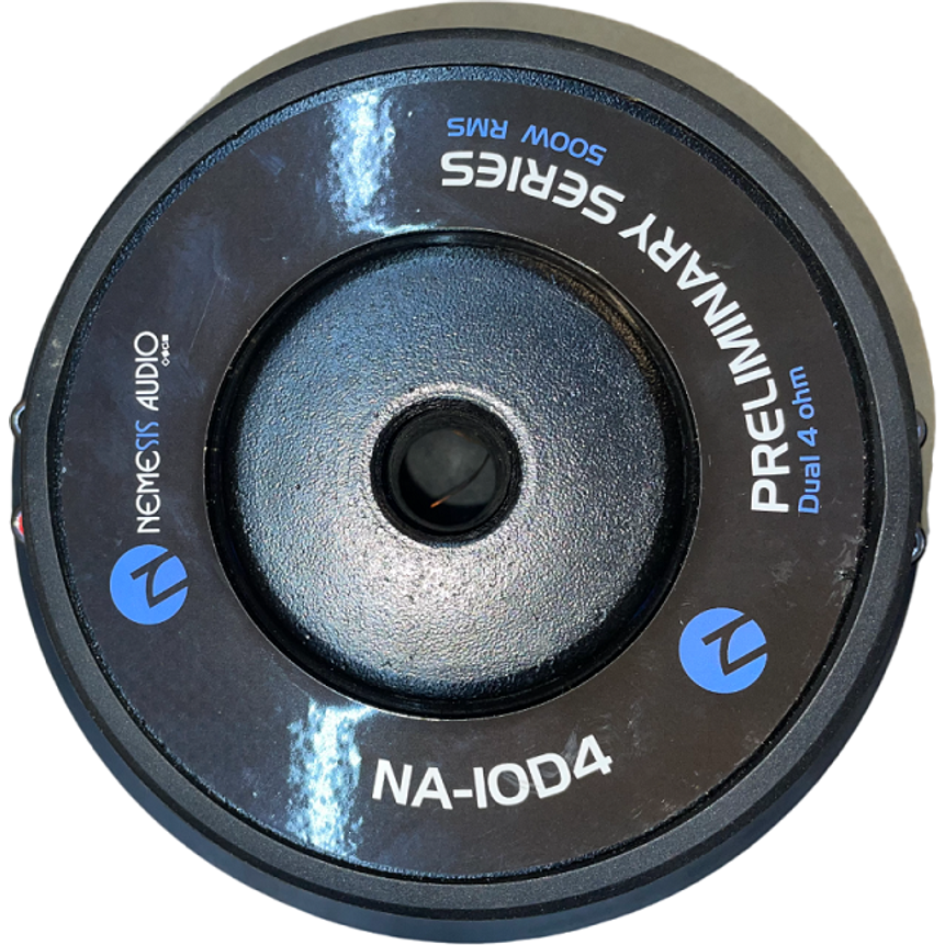 Nemesis Audio NA-10D4 10" 500W RMS Subwoofer DVC 4-Ohm Nemesis Audio