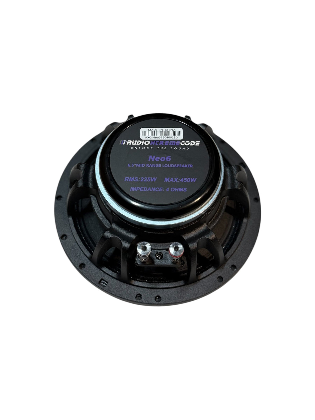 Audio Xtreme Code AC-Neo6 | 6.5" 225W RMS Neodymium Midrange Speaker (Single) Audio Xtreme Code