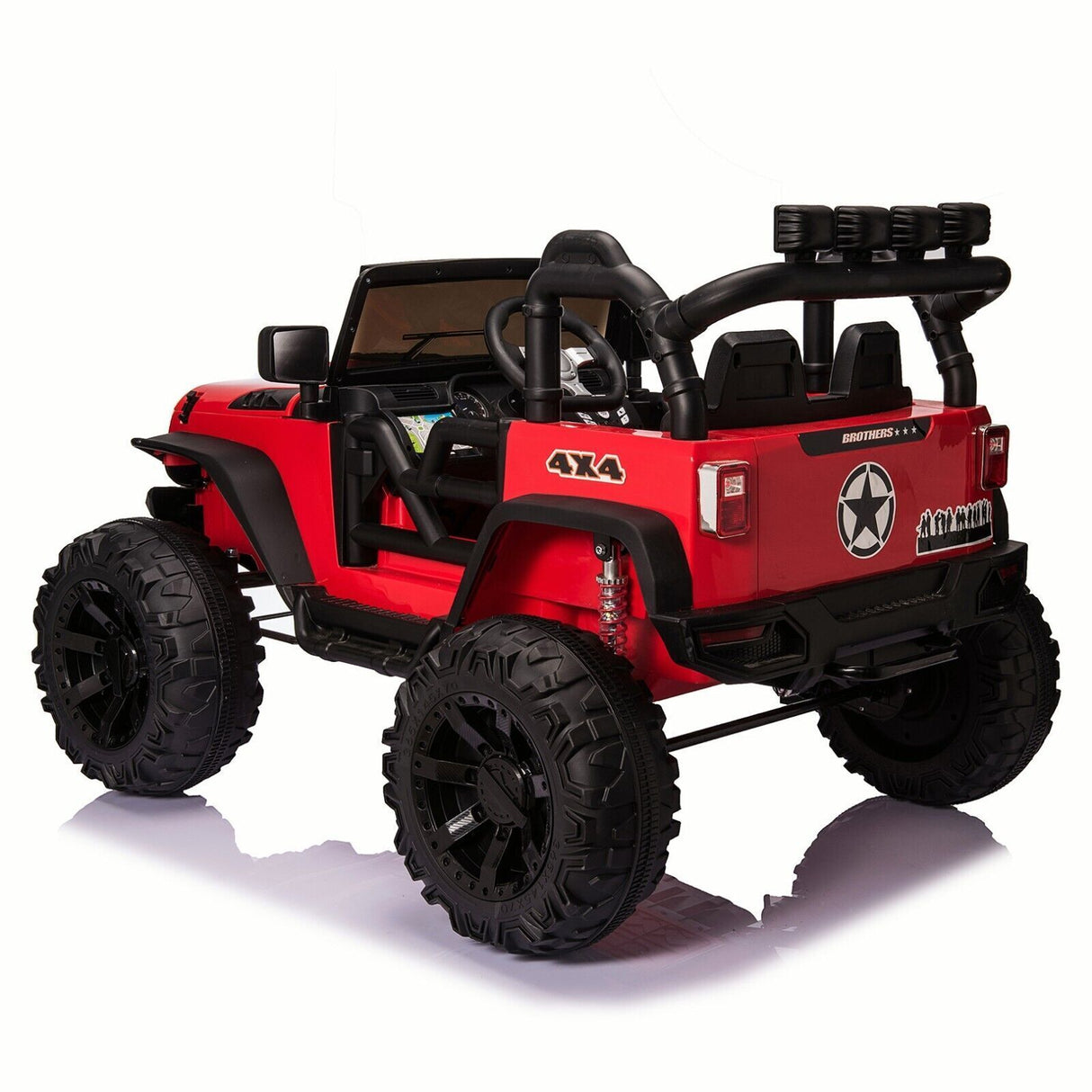 New 24V Electric Ride-On Jeep Toy Car with Remote Control and Bluetooth Connectivity for Kids