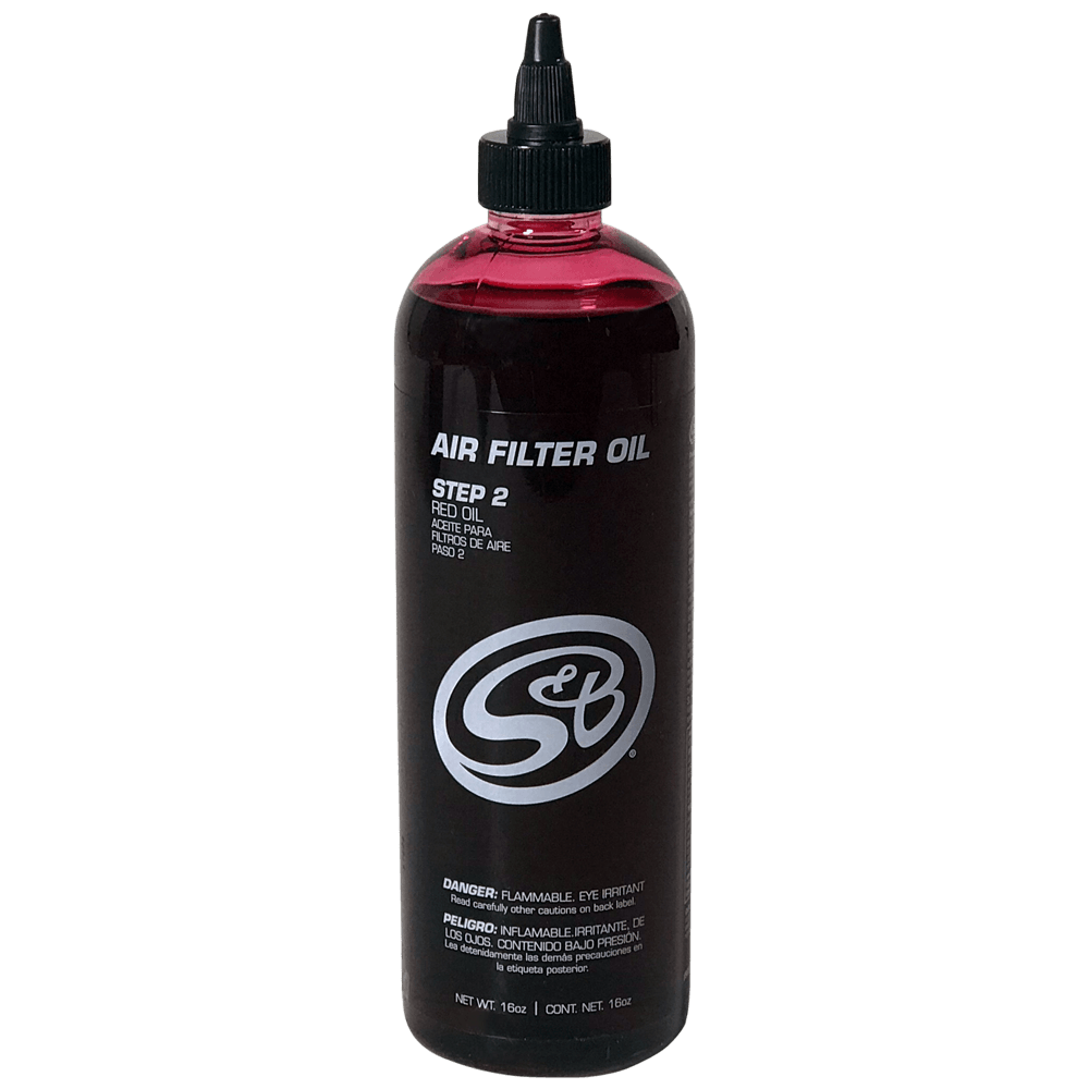 16 oz. Bottle of Air Filter Oil - Red S&B