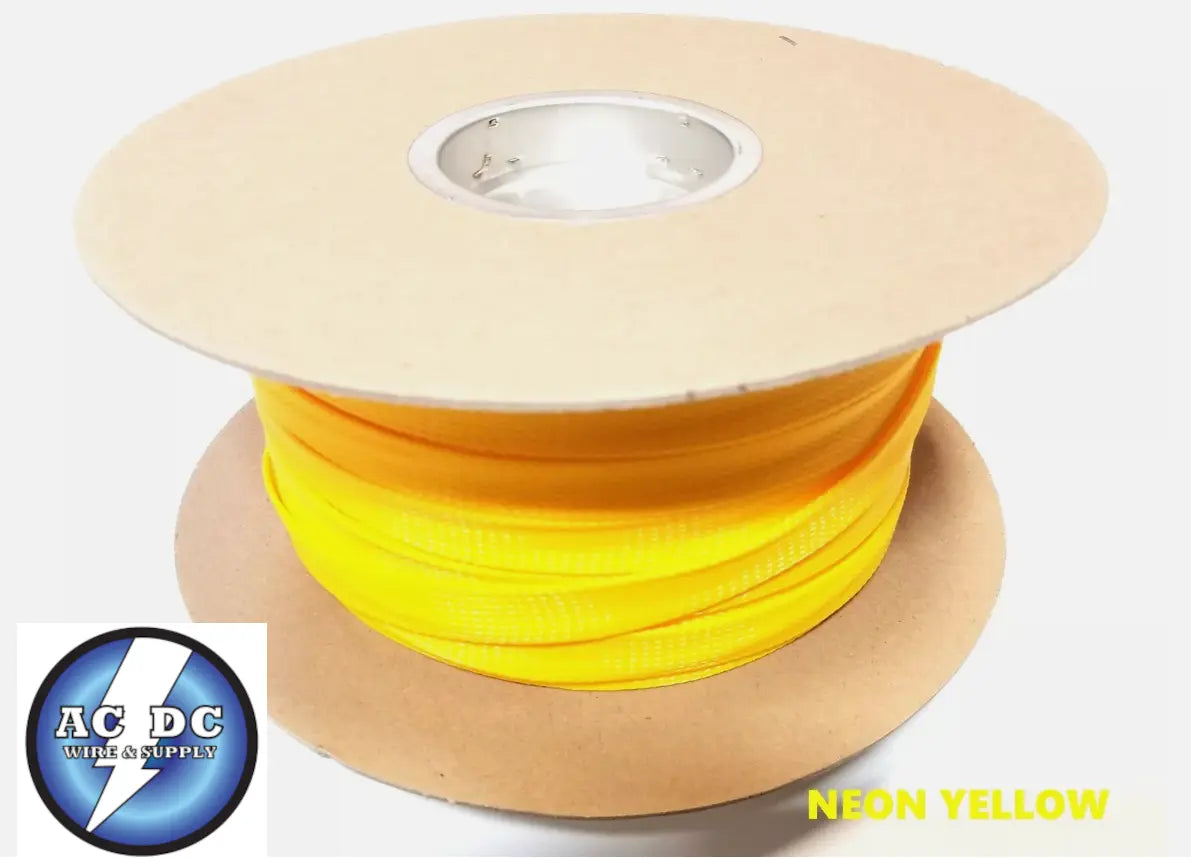 PET 1/2" Expandable Wire Cable Sleeving Sheathing Braided Loom, you choose the color and length AC/DC WIRE AND SUPPLY