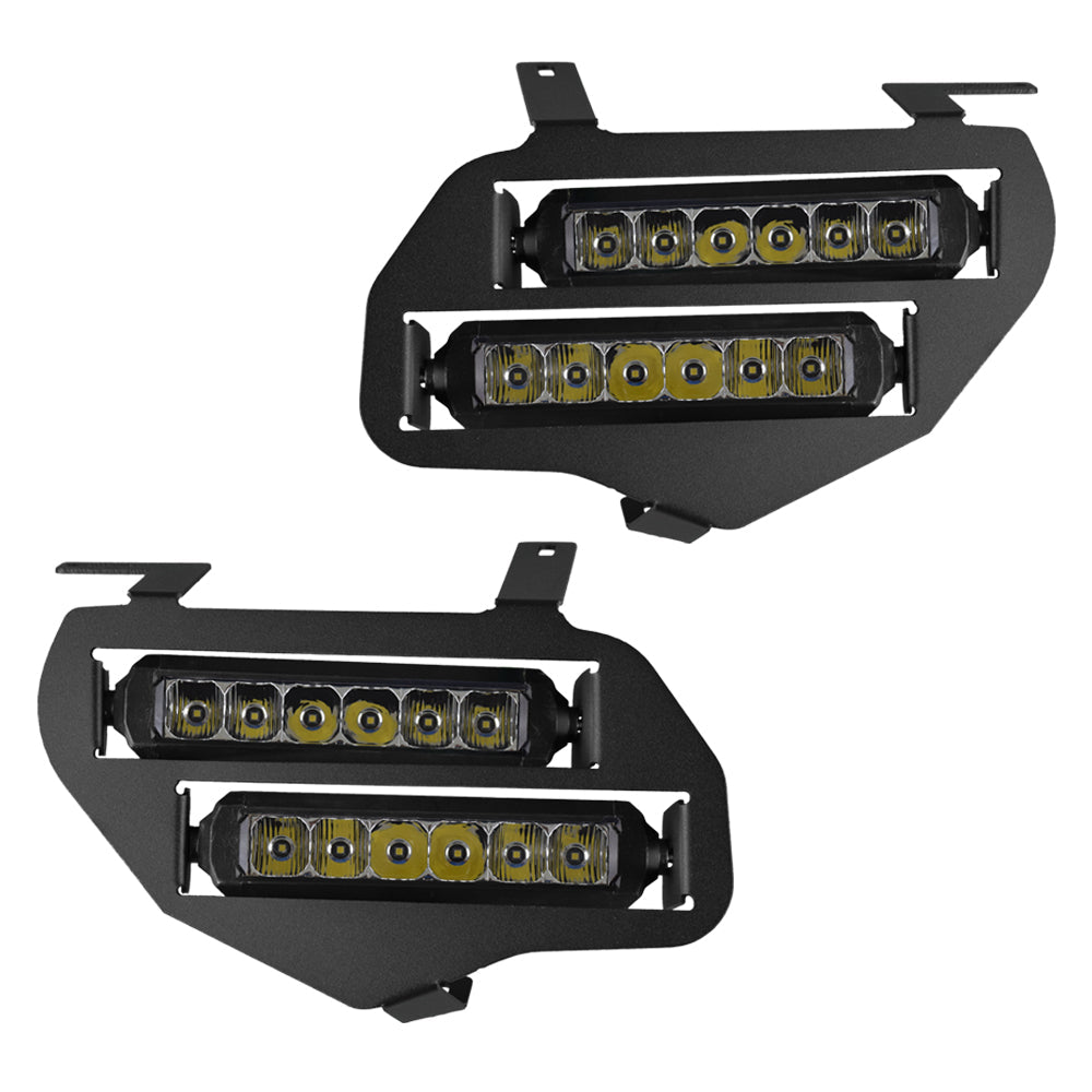 Dual Wide 8" LED Headlights for Honda Pioneer 1000 Vessel Powersports