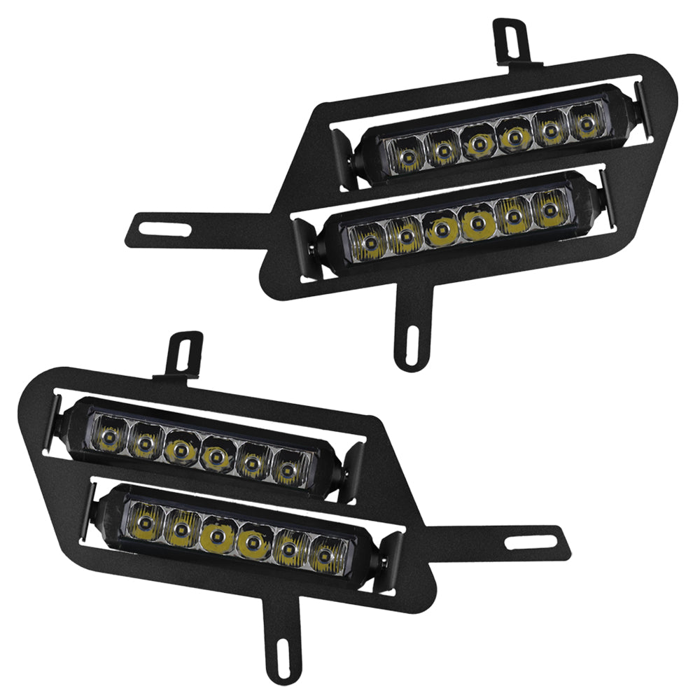 Dual Wide 8" LED Headlights for Honda Pioneer 520 Vessel Powersports