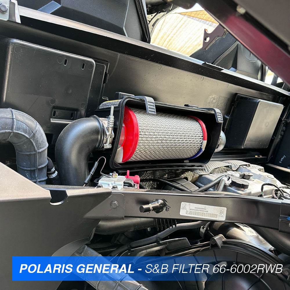 REPLACEMENT FILTER FOR 2015-2026 POLARIS RZR 900 / S1000, 2016-2026 POLARIS GENERAL, 2024-2026 POLARIS RANGER XD 1500 S&B