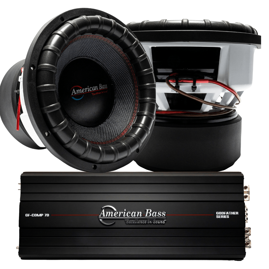 Power Pack: 2 Godfather 12 Subwoofers + Godfather Comp 7D Amplifier
