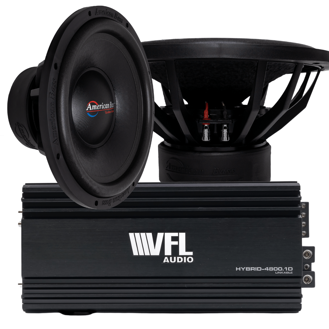 Power Pack: 2 Titan 1544 Subwoofers + VFL Hybrid 4800.1 Amplifier