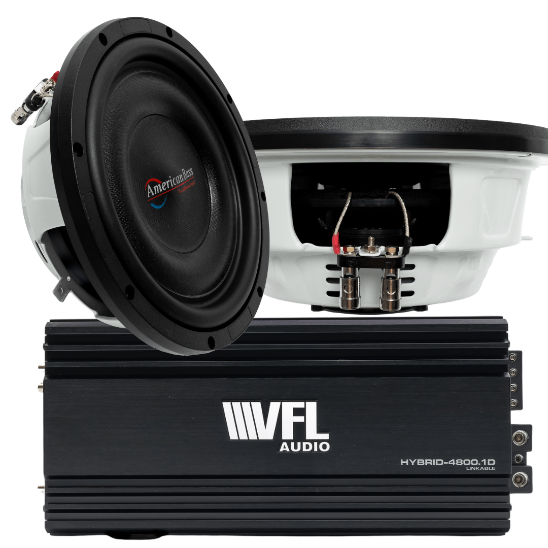 Power Pack: 2 Titanium 10 Slim Subwoofers + VFL Hybrid 4800.1 Amplifier