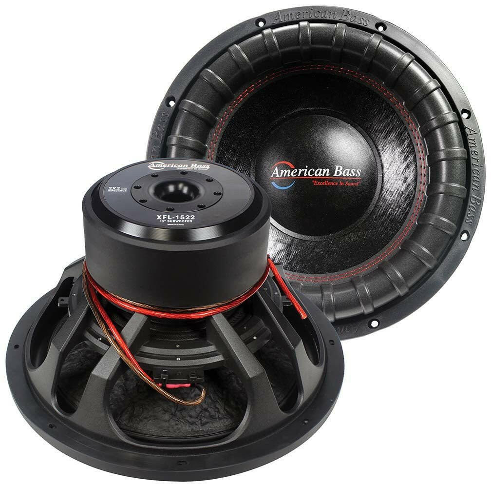 Power Pack: 2 XFL 15” Subwoofers + VFL Stealth 5500.1D Amplifier Bundle
