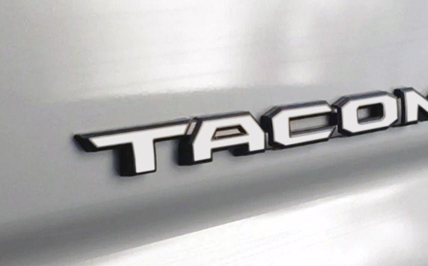 Premium Cast Vinyl Decal Letters for 2024-2026 Tacoma Door Emblems