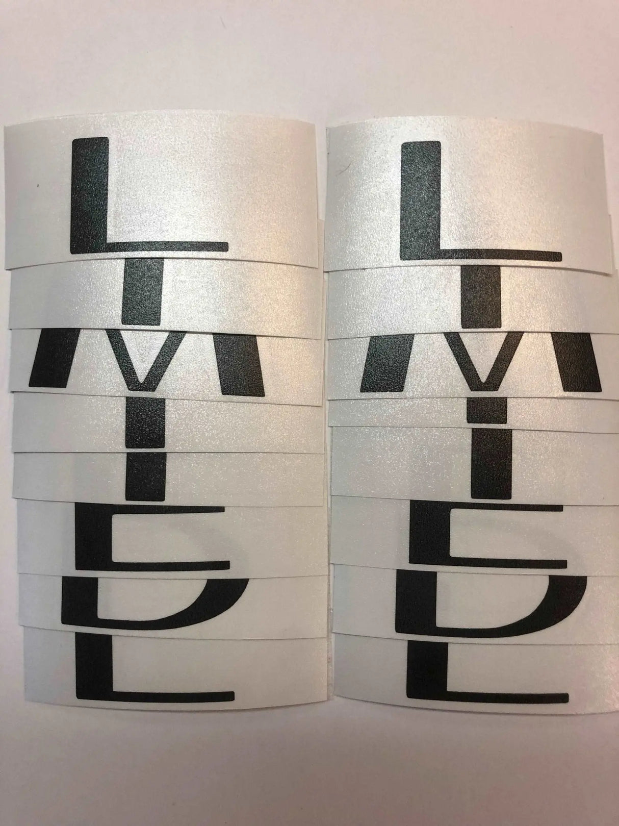 Premium Cast Vinyl Decal Letter Inlays for 2016-2026 F-150 LIMITED Hood and Tailgate TVD Vinyl Decals