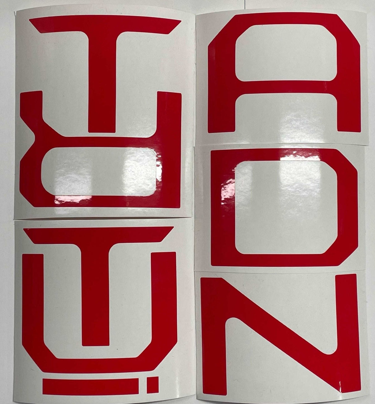 Premium Cast Vinyl Decal Letter Inlays for 2022-2026 Tundra with Raised Tailgate Letters TVD Vinyl Decals